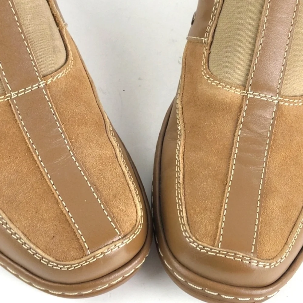 Calden Suede Leather Slip-on Casual Loafer Elevator Shoe Tan Men's Size 7 - Picture 5 of 16